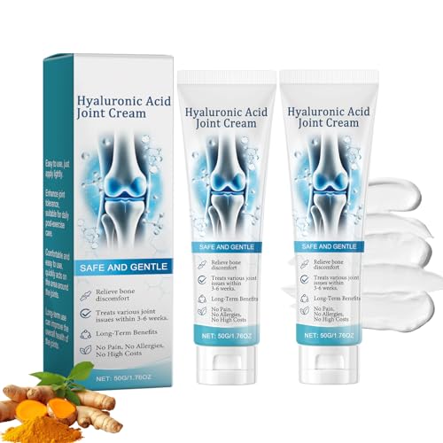 2 unidades de crema articular de veneno de abeja, ácido hialurónico, crema articular, veneno de abeja y cúrcuma, crema articular para quejas en la espalda, articulaciones, rodillas, cuello, calmante