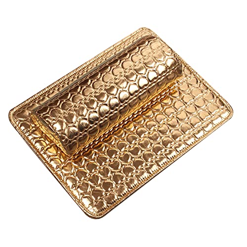 LOOM TREE Nail Art Pillow Manicure Hand Arm Rest Pillow Cushion Pu Holder Golden| Nail Care, Manicure & Pedicure | Nail Art Accessories|