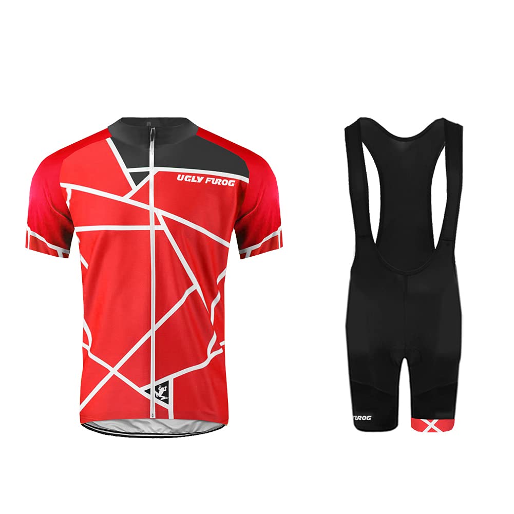 UGLY FROG -Camo Bunt Sport Radsport Trikots & Shirts Kurzarm Herren Sommer Stil Bekleidung Atmungsaktiv Top