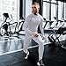 SPVISE White Compression Shirt Men Long Sleeve Workout Gym Top Rash Guard Athletic Undershirt Gear T Shirt for Sport Cool Dry