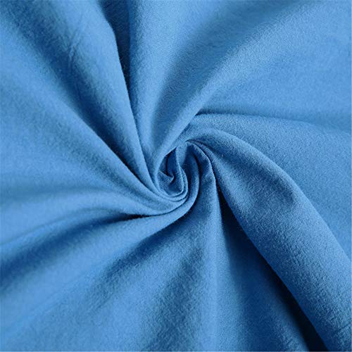 Men’s Henley Neck Long Sleeve Nightshirt Sleep Shirt Comfy Nightgown Loose Fit Comfort Pajamas Lounge Sleepwear4