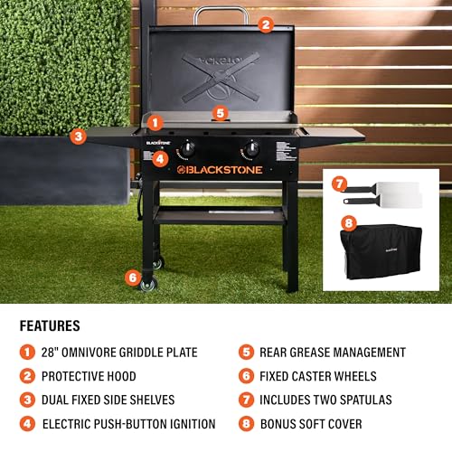 Blackstone 2450AZ 28" Omnivore Griddle with Hood Bundle - image 4