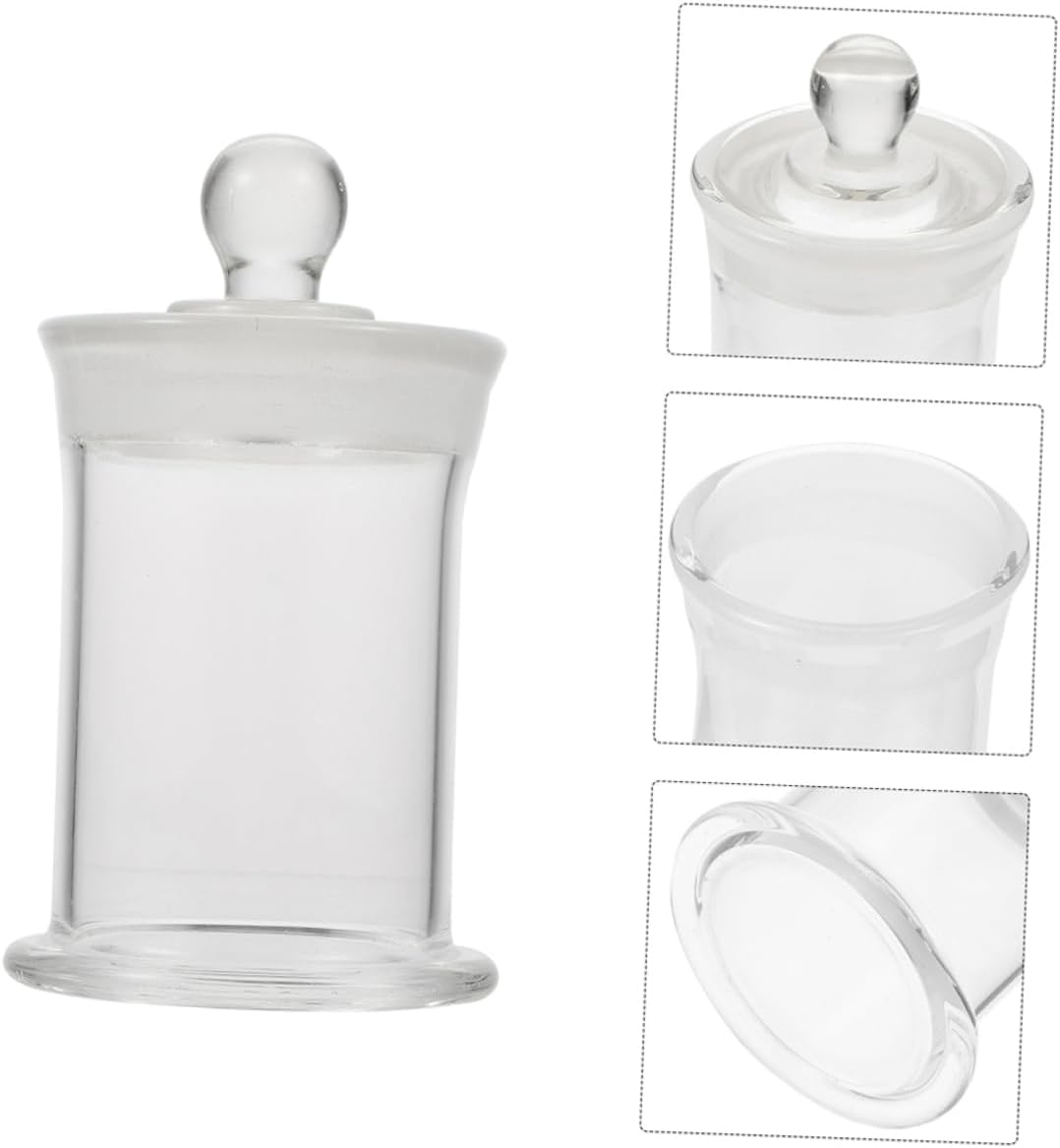 Cabilock Borosilicate Glass Shot Bottles Heat Resistant Specimen Vials Lids for Experiments