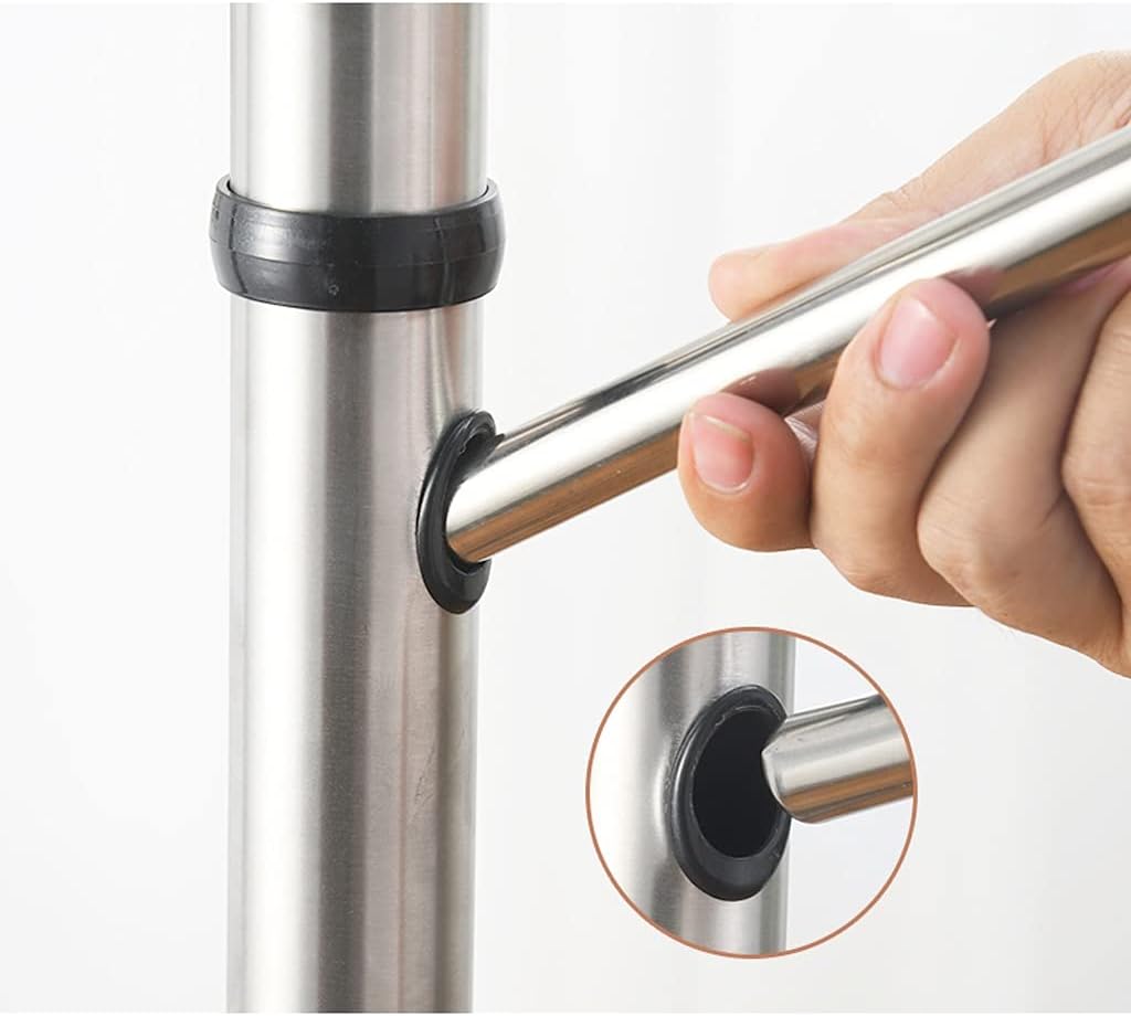 Coat Rack Coat Rack Floor Type Household Coat Shelf Stainless Steel Multifunctional Bracket Hanger Modern Living Room Bedroom Corridor Corner Coat Stand for Handbag Clothes Accessories (A) (B) image 5