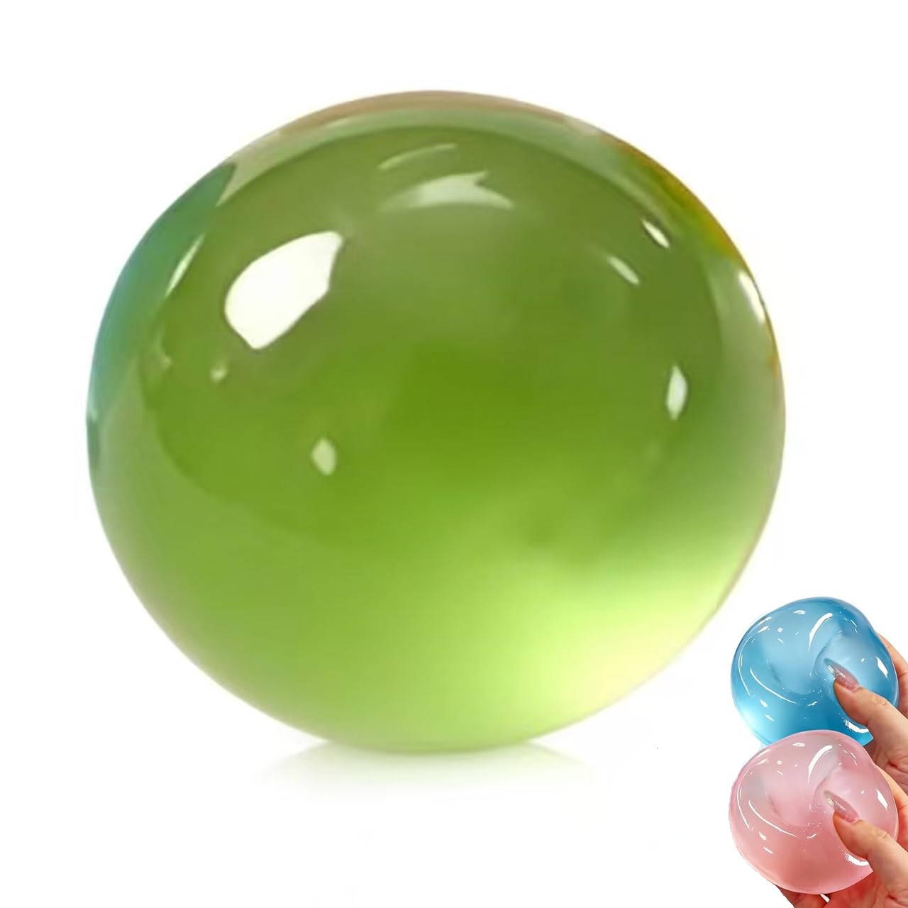 Squishy Fidget Toys, Coconut Oil Squishy Stress Balls, Slow Rising Squishies Ball, Anxiety Relief Squeeze Sensory Toys for Adults Kids, Fidgets Toys for Home Office Funny Gifts(Green)