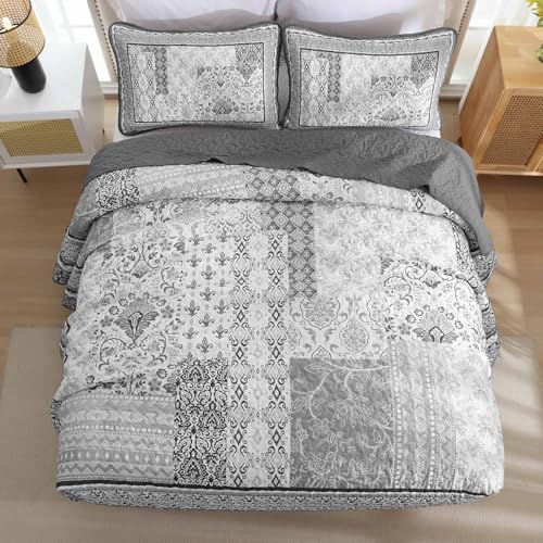 Edredón patchwork WONGS BEDDING para crear un ambiente acogedor y cálido en invierno 5