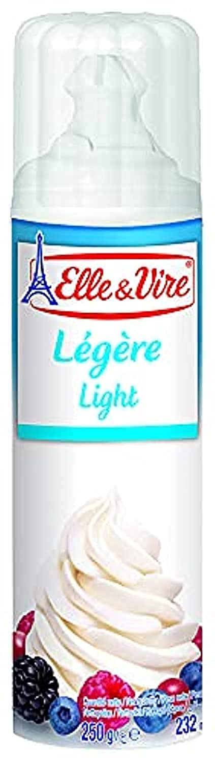 Elle & Vire - Spray Cream Light | Healthy & Packed With Rich Nutritious | High In Vitamin A Vitamin B2 | Appetizing Calories - 250 Gram