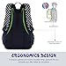 Vbiger 3 in 1 School Bag Waterproof Nylon Shoulder Daypack Polka Dot Bookbags Backpacks Cell Phone Messenger Bags Pencil Case (Dark Blue)