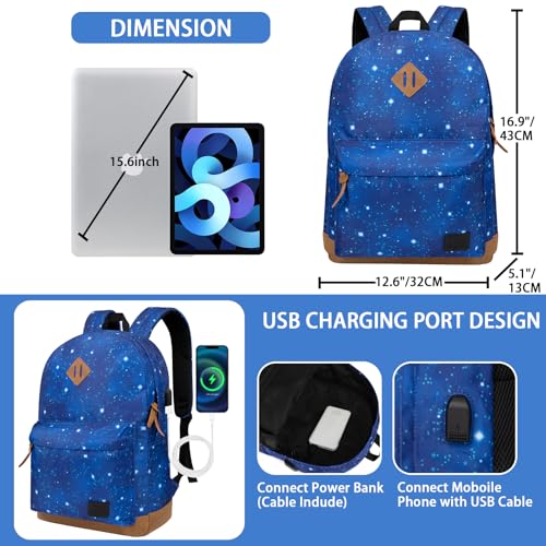 Image of Goloni Backpack for Men Women,Travel Laptop Backpack, Water Resistant 17.3 Inch USB Charging Backpack, Large Capacity Work Commute Bag