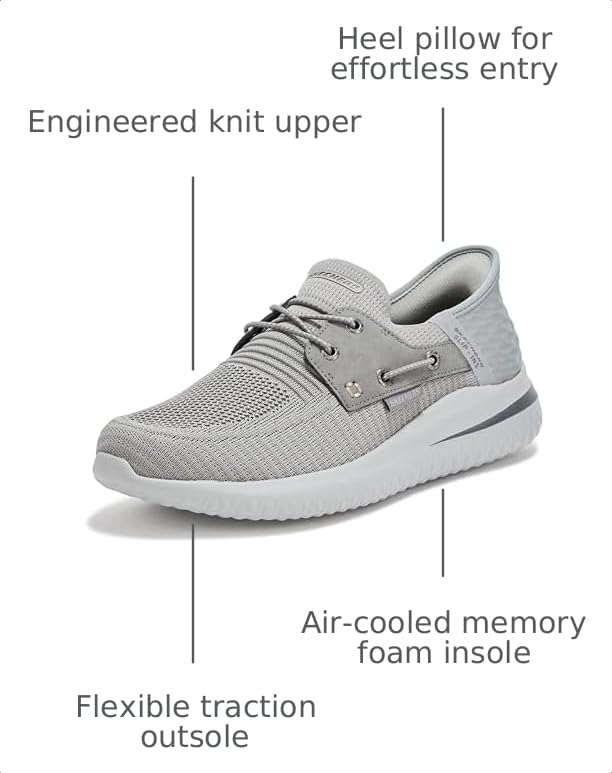 Image of Skechers Men's Streetwear Delson 3.0 - Roth Low Profile Bungee Lace Slip-Ins
