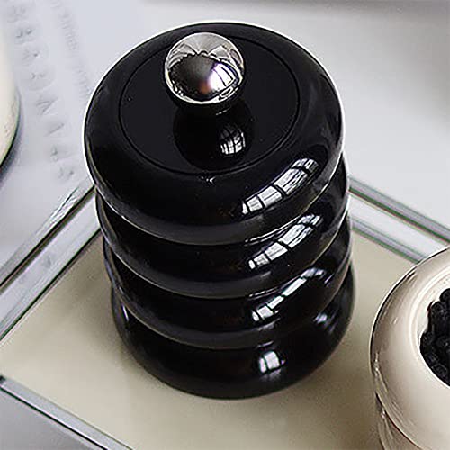 Tissting Qtip Holder Dispenser 7.8 x 12.5cm/3.07 x 4.92 inches Black Resin Cotton Swab Storage Container - Image 3