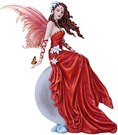 Pacific Giftware Celestial Crimson Lilly Fairy Collectible Figurine Nene Thomas Licensed Art Inspiration 12 Inch Tall image 2
