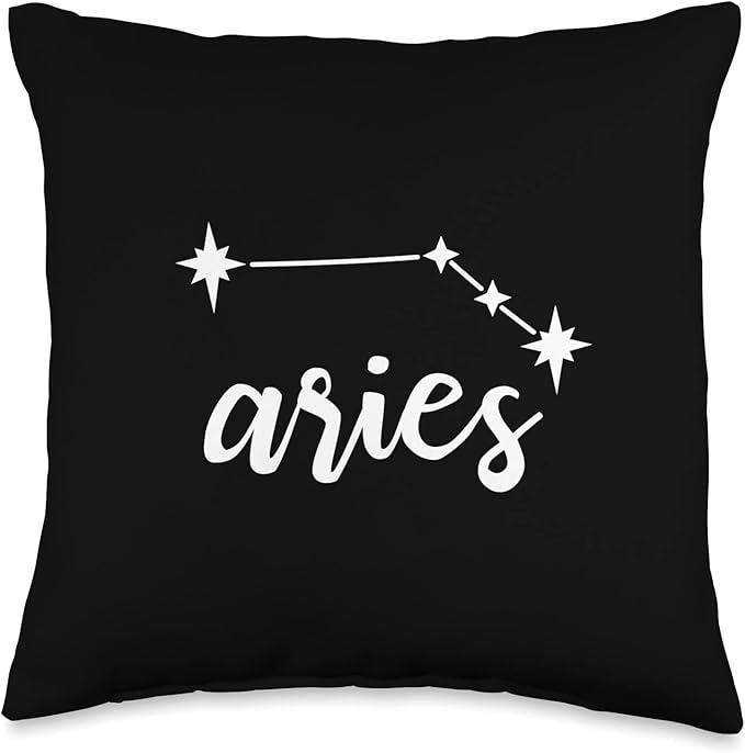 Zodiac sign Aries Horoscope Throw Pillow
