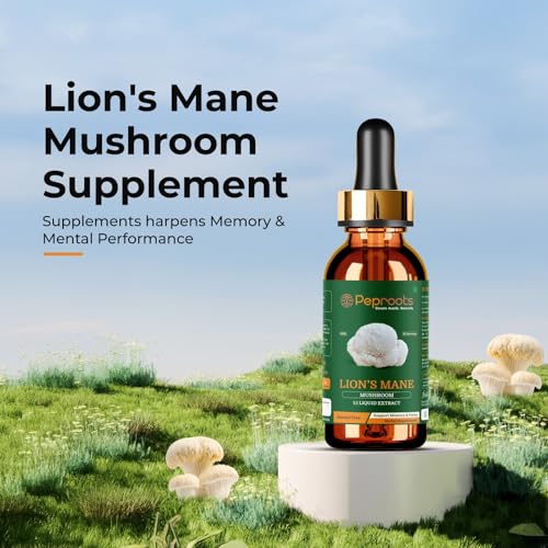 Image of Lion's Mane Mushroom Supplement | Liquid Extract | Supports Memory, Focus & Mental Clarity | Natural Nootropic | Alcohol-Free