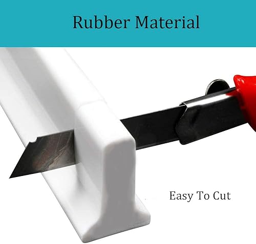 Miniatura 3 de Presa de umbral plegable para ducha de 79 pulgadas, sistema de retención y mantiene el interior, separación seca y húmeda, adecuada para baño y