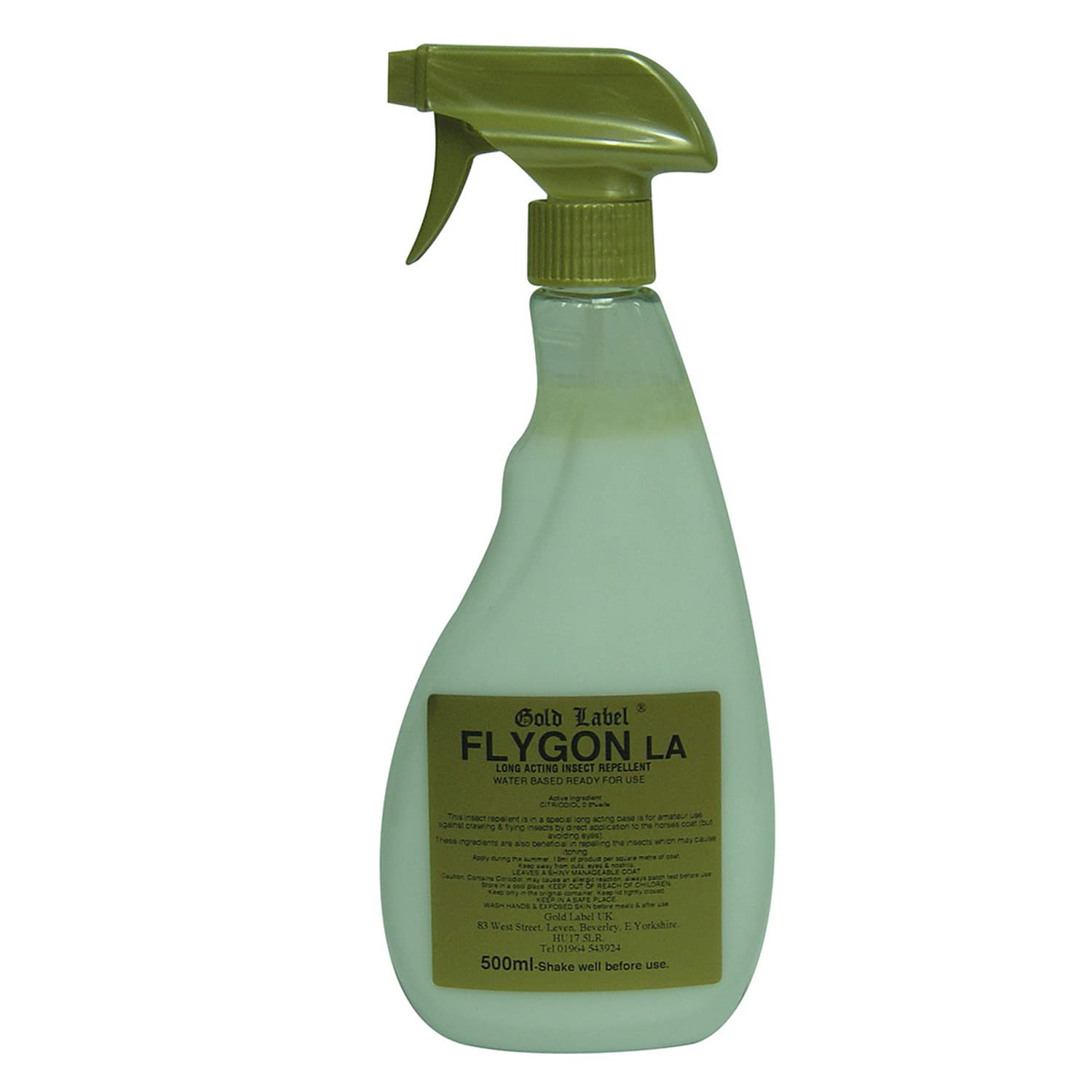Gold Label Flygon LA Spray for horses, 500ml - Long acting insect repellent