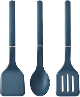 3-Piece Cooking Utensils Set, 450°F Heat Resistant Kitchen Tools With Ergonomic Weighted Handles, Nonstick Cookware Safe Slotted Turner, Solid & Basting Spoon, Dishwasher