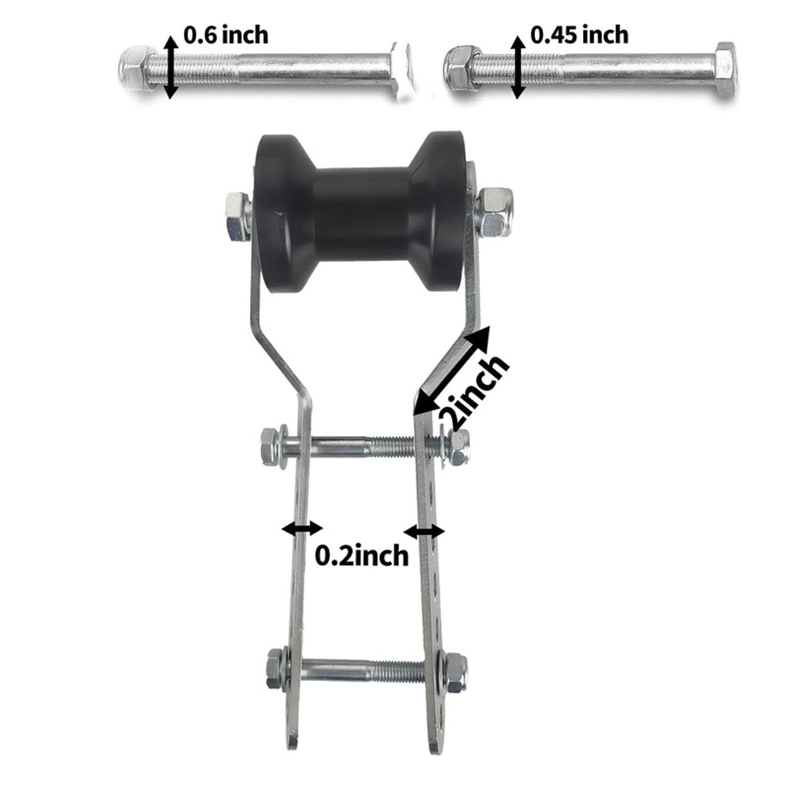 Ensemble de Supports de Rouleaux de Quille Réglables pour Remorque de Bateau