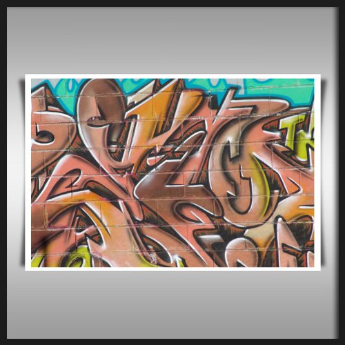 STREET GRAFFITI WALL A2 PŁÓTNO NADRUK