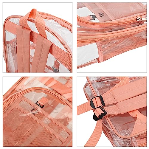 Personalized Clear Backpack with Name Letter Patch Backpack Custom Transparent Backpack Heavy Duty Clear Backpack3