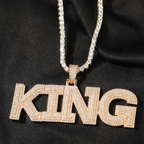 Iced Out Custom Name Pendant Necklace - Hip Hop Personalized Cubic Zirconia Nameplate - Cusotm Jewelry for Men and Women2