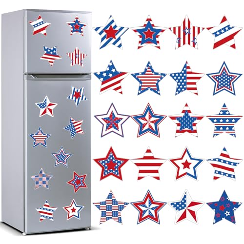 20 imanes decorativos de estrella para refrigerador