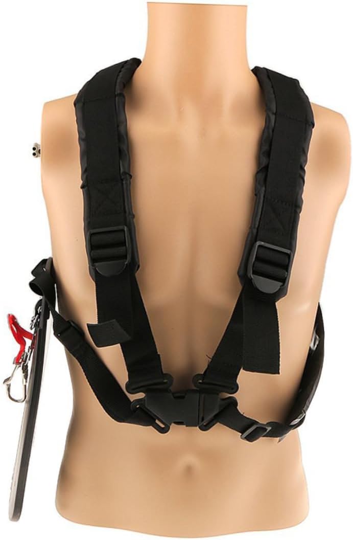 Totority Strap Padded Double Shoulder Harness for Echo Strimmer Trimmer Brush Cutter Pruner Easy to Attach Release