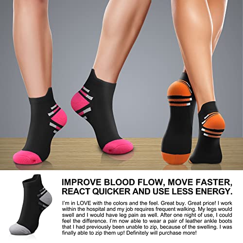 Image of CHARMKING Compression Socks for Women & Men Circulation 15-20 mmHg is Best for Athletic Running Cycling Nurse Daily Wear