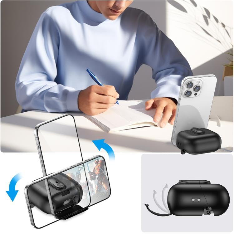 Rongep Samsung Galaxy Buds 3-Pro-3 FE için Lock-Stant Kulaklık Kılıfı Tek Parça Dizayn Çizilme ve Darbe Önleyici Buds 3 Pro Koruyucu Rahat Tutuşlu Güvenli Kilit Tasarımlı Buds 3 Pro Kılıfı (Siyah)