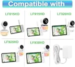 LEFXMOPHY LF930HD Power Cord, Charger for Leapfrog LF2423 LF815HD LF815-2HD LF915HD LF915-2HD LF925HD LF925-2HD 5'' LF920HD LF920-2HD LF930-2HD 7" Baby Monitor Power Supply