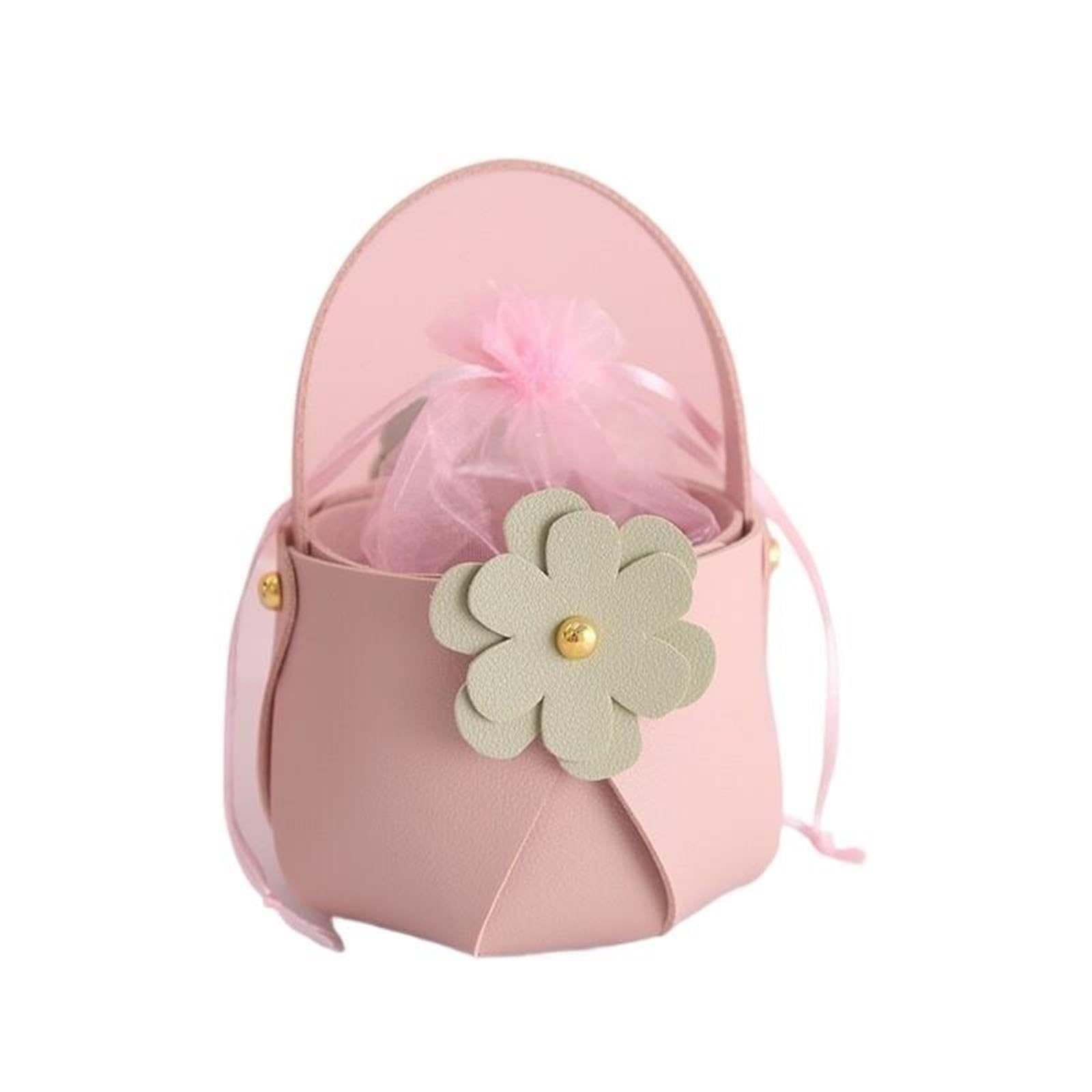 Mini scatola di caramelle portatile in pelle Per il Ricevimento di Nozze