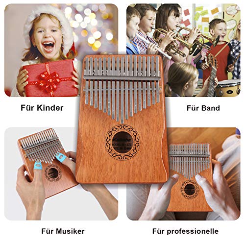 Professionele Kalimba thumb piano 17 key thumb piano, met pocket tuning hamer leerboek sticker, muziekinstrument… - Image 5