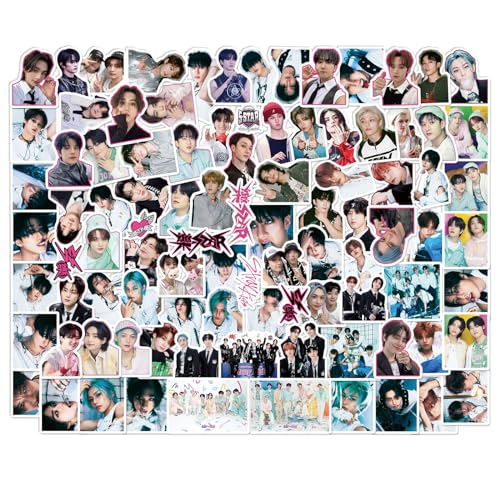 Kpop SKZ -Star 95pcs Stickers Vinyl Rock Star Laptop Luggage Sticker Pack for Phone Luggage Deals Merchandise