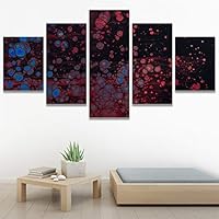 SIGNWIN 5 Panel Canvas Wall Art Modern Art 3D Abstract Abstract Brushstroke Contemporary Digital for Home Decorations Ready to Hang - 60