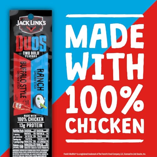 Jack Link's DUOs Frank's RedHot & Ranch Chicken Sticks - 1.84 oz (10 Pack) - image 6