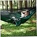 Csafyrt Camping Hammock 114x55 Inch Double Hammock Tent with AntiSting Mesh Side Pocket Portable Nylon Hanging Bed Green