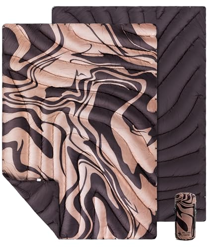 OneTigris Camping キャンプブランケット 高保温性 軽量 スナップボタン付き 肌優しい 柔らか 無臭 エコ 耐久 おしゃれ 収納袋付き 200 x 135 cm アウトドア キャンプ 車中泊 インドア 多用途