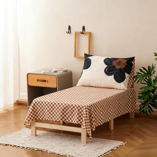 Image of Wellboo Floral Toddler Bedding Sets for Girls Boys White and Black Botanical 4 Pieces Soft Crib Bed Set Including Comforter, Sheets and Pillowcase Kids Black Sunflower Quilt Watercolor Bohemian Bed