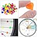 PATIKIL Bike Wheel Spokes Beads, 72 Pcs Colorful Bicycle Spoke Decoration Resin Clip Beads Spoke for Bike Accessories (Heart/Pentagram), Multicolor