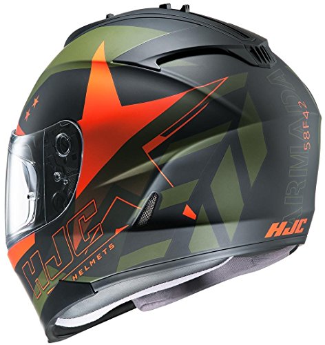 Casco moto HJC IS-17 Armada MC5F, Nero/Bianco, S
