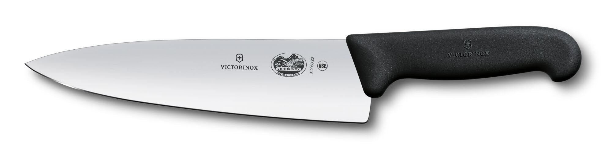 VictorinoxSwiss Army 5.2063.20-X14 Fibrox Chef's Knife Black 8 in