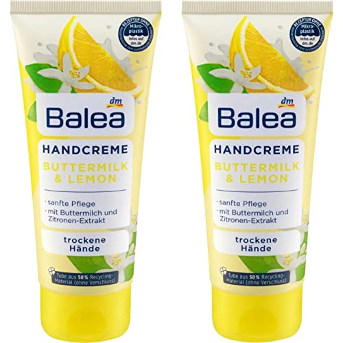 Hand Cream Buttermilk & Lemon with Panthenol and Olive Oil 2 x 100 ml, Germany