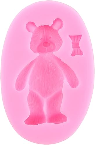Miniatura 7 de ZiXiang Moldes de silicona para fondant de oso de peluche, moldes de caramelo de oso de silicona, moldes de chocolate para baby shower, decoración
