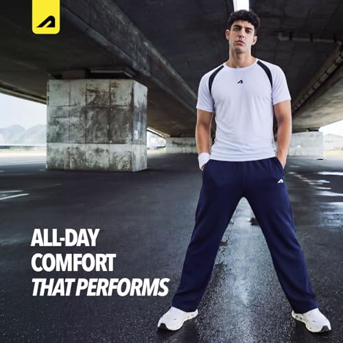 Image of Boldfit Track Pants for Man Wide Leg Baggy Track Pants Cotton Blend Baggy Trackpants for Men Korean Wide Leg Pants for Men Lower for Man Casual Trousers & Lounge Joggers with Pockets