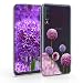 Produktbild kwmobile Samsung Galaxy A50 Hülle - Handyhülle für Samsung Galaxy A50 - Handy Case in Blume Kugel Design Pink Violett Transparent