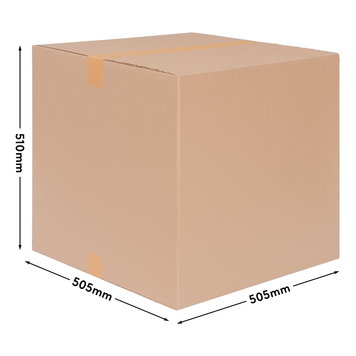 verpacking Kartony klapowe 500 x 500 x 500 mm KK 116 Brązowe [Rozmiar i ilość do wyboru] jednowarstwowe duże kartony 50 szt.