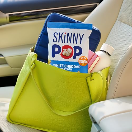 Image of SkinnyPop Popcorn, Original & White Cheddar Variety Pack, Gluten-Free Snacks, 0.5 oz Bags (40 Count)