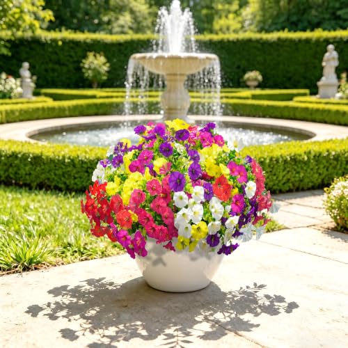 12 Bundles Artificial Morning Glory Flowers for Outdoors Decoration（Mix6） - image 5
