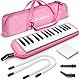 CAHAYA 32 Tasten Melodica für Kinder Melodica Instrument mit Tragetasche geeignet für Anfänger Studenten, musikalisches Geschenk für Jungen und Mädchen, Rosa CY0050-3