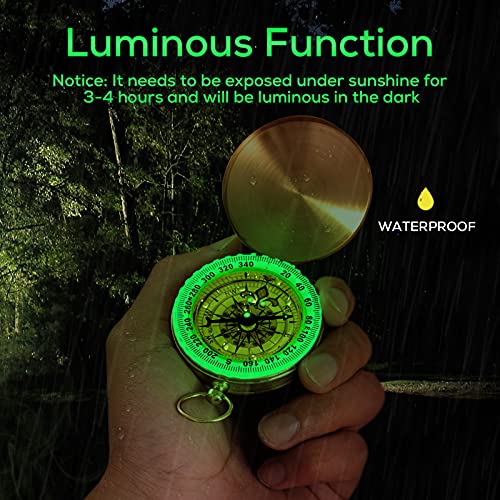 CusGifta Navigazione Bussola con Flip-Open